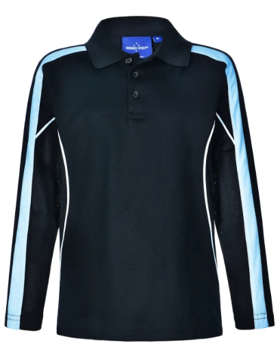 Picture of Winning Spirit, Kids TrueDry L/S Polo